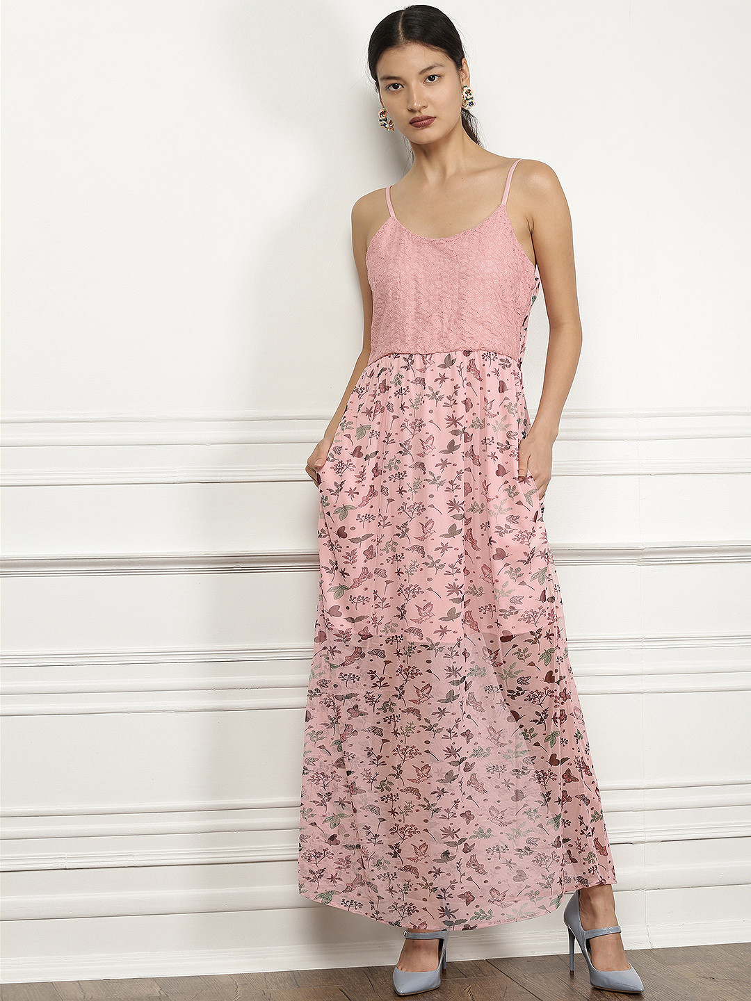 

all about you Women Pink Printed Maxi Dress