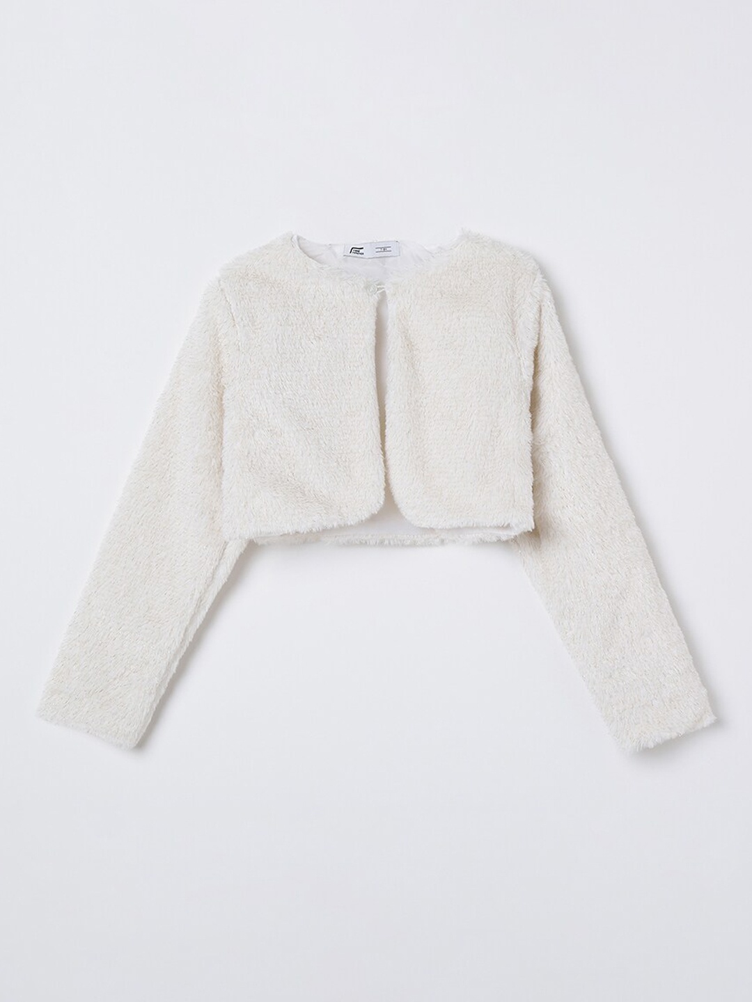 

Fame Forever by Lifestyle Girls White Solid Crop Tailored Jacket