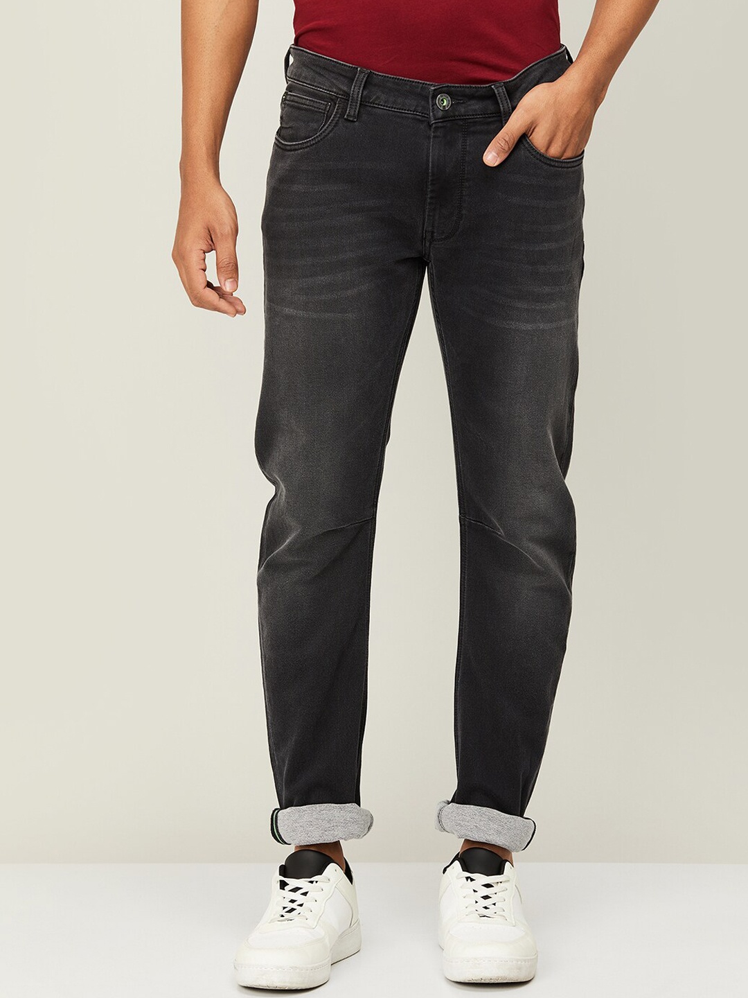 

Bossini Men Light Fade Jeans, Grey
