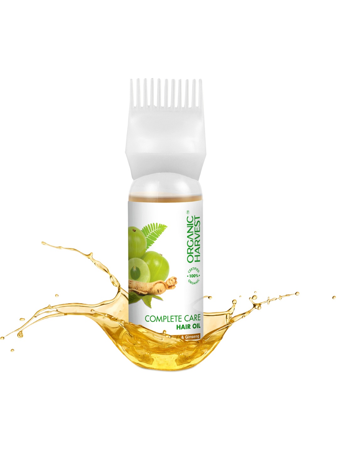 

Organic Harvest Complete Care Hair Oil with Amla & Ginseng Extracts, Transparent