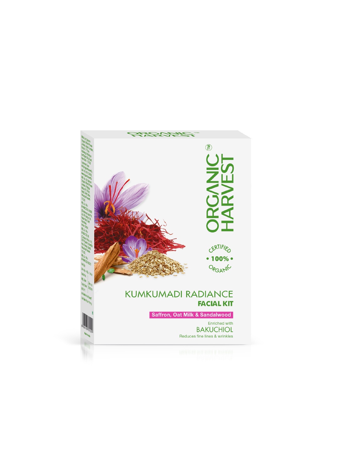 

Organic Harvest Kumkumadi Radiance Facial Kit with Saffron & Sandalwood Extract, White