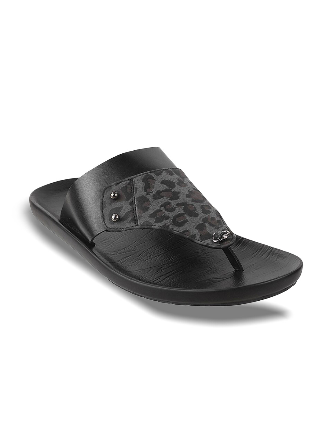 

Metro Men Black Comfort Sandals
