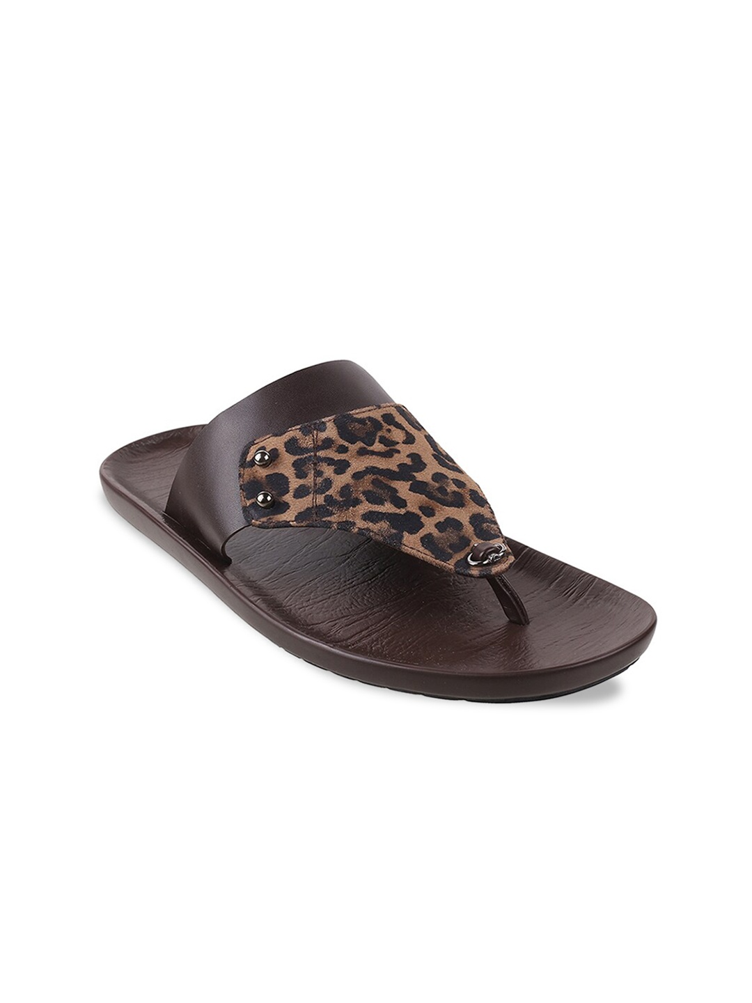 

Metro Men Brown & Black Comfort Sandals