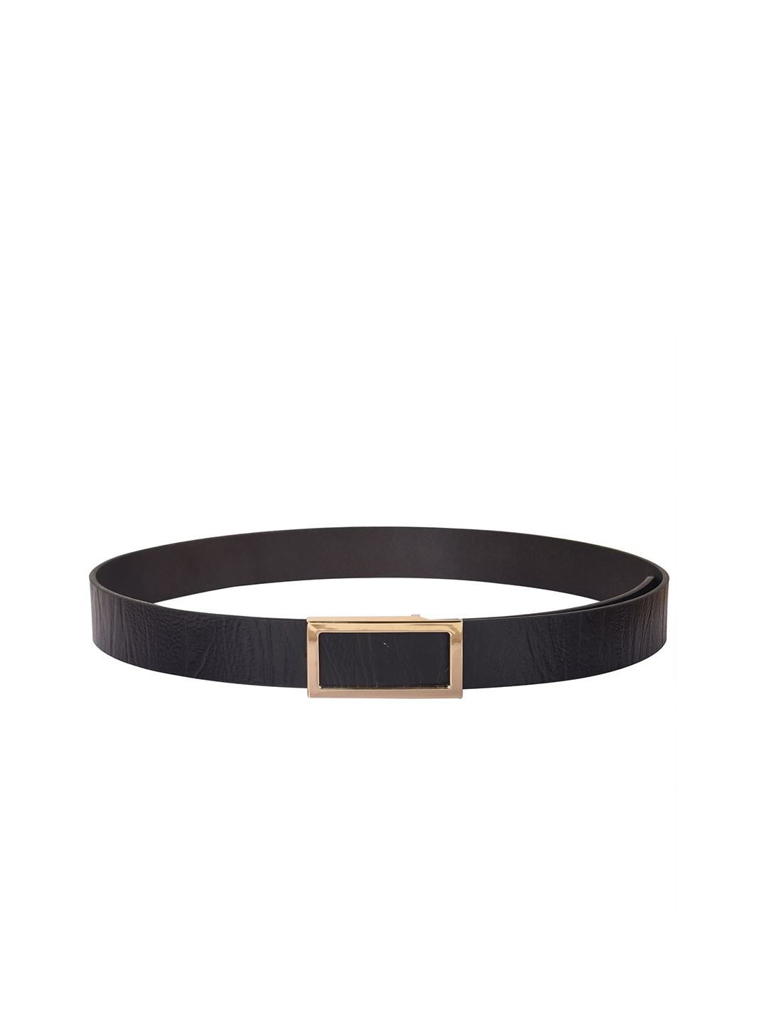 

Calvadoss Women Black Textured Leather Belt