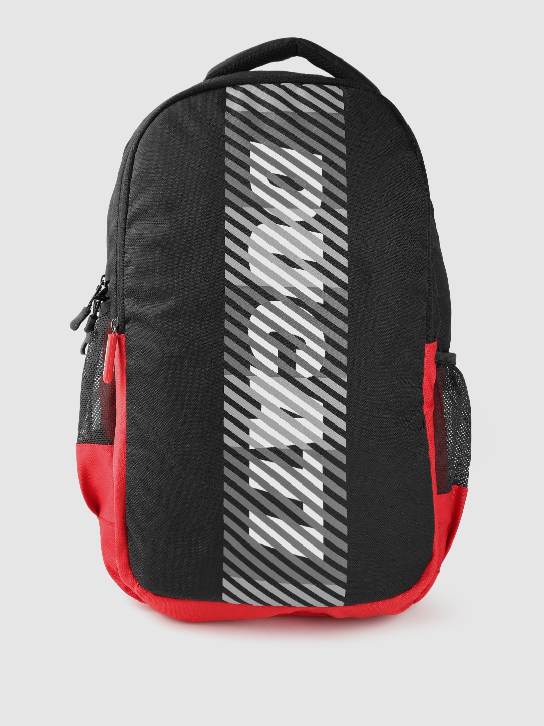 

Ducati Unisex Black & Red Brand Logo Print Backpack