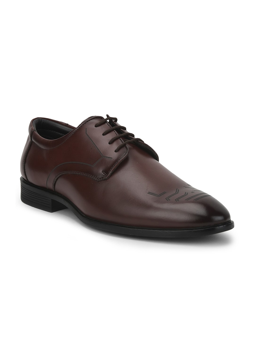 

Liberty Men Brown Solid Formal Derbys