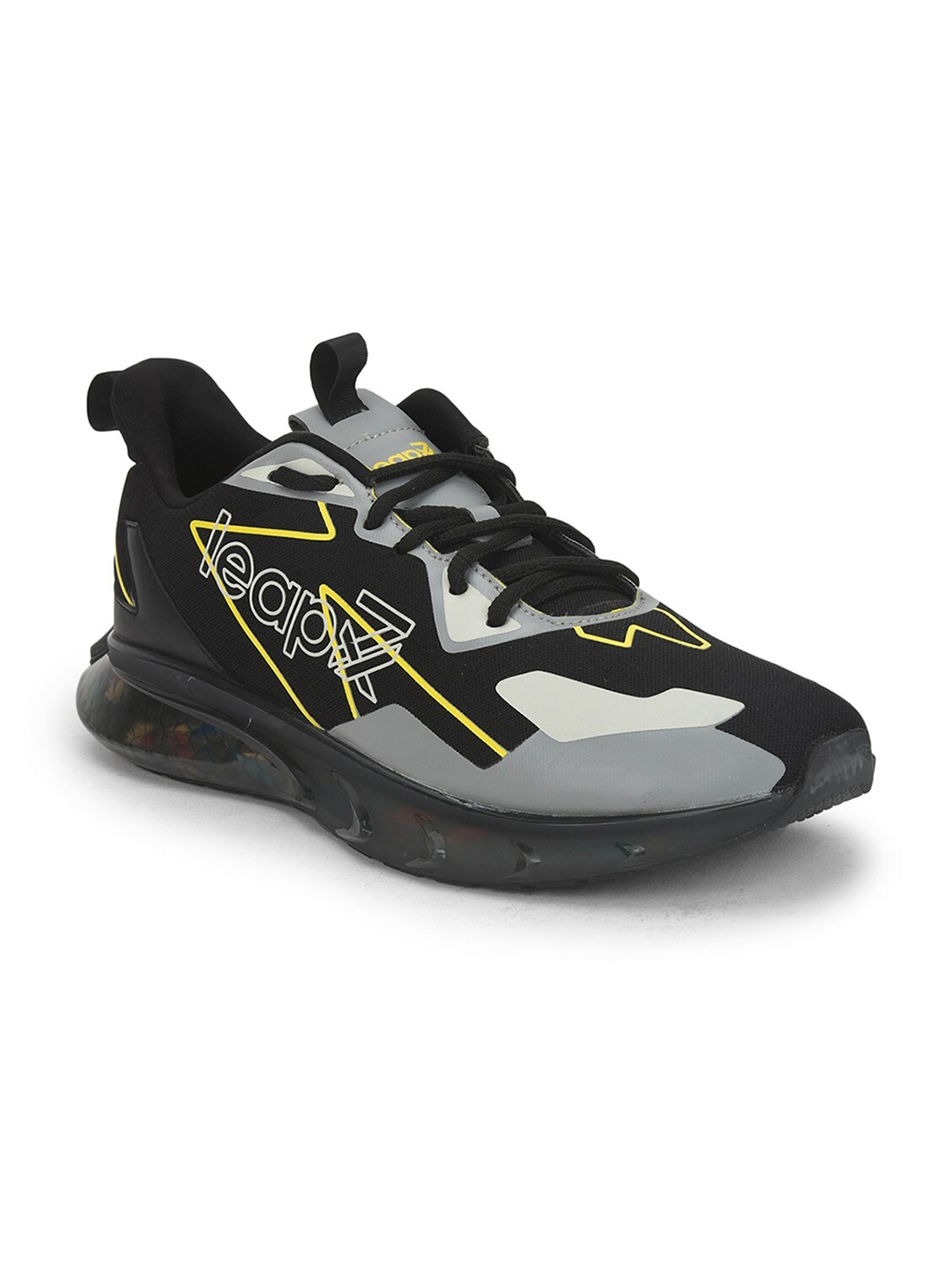 

Liberty Men Black Mesh Walking Non-Marking Shoes