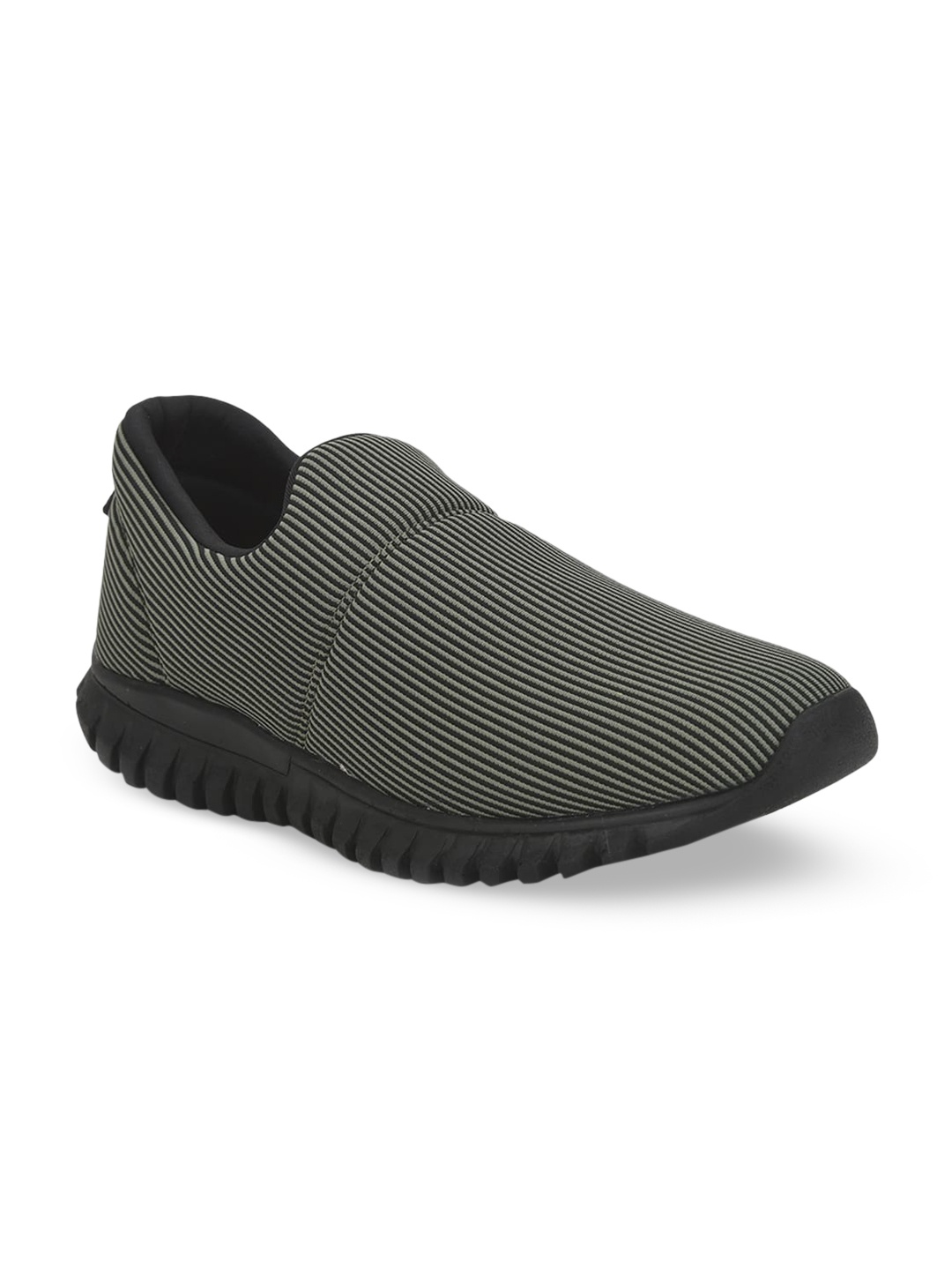 

Liberty Men Green Woven Design Slip-On Sneakers