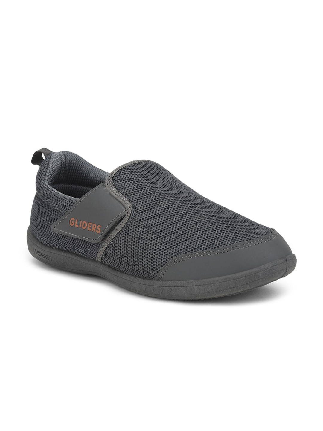 

Liberty Men Grey Woven Design Slip-On Sneakers