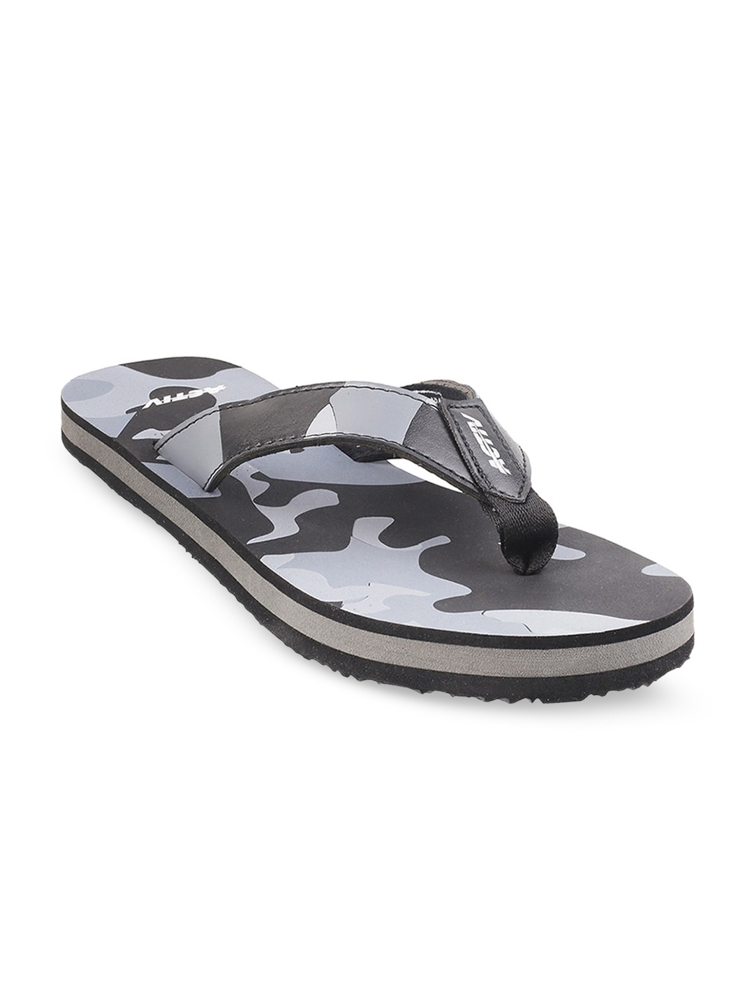 

ACTIV Men Grey Printed Thong Flip-Flops