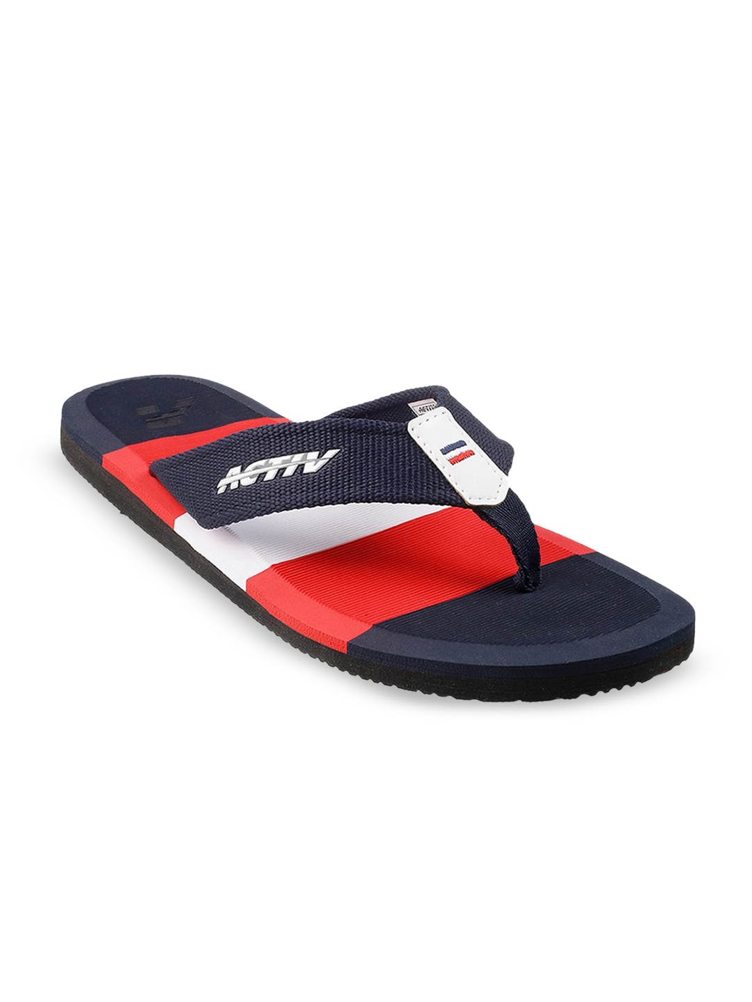 

ACTIV Men Blue & Red Colourblocked Thong Flip-Flops