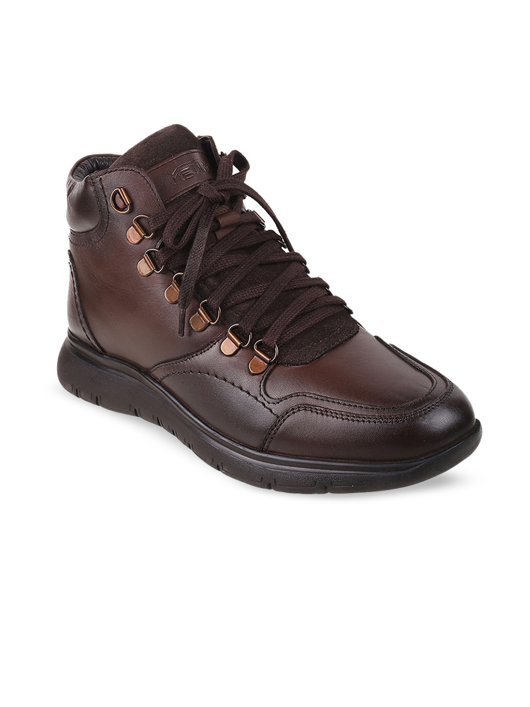 

Metro Men Brown Leather Sneakers