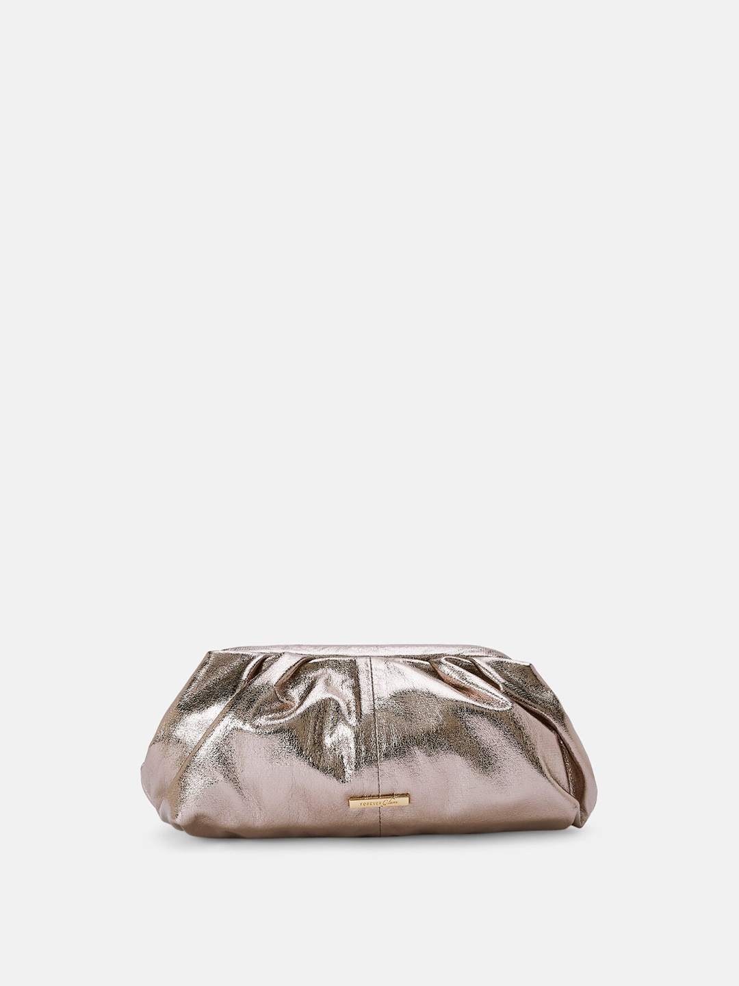 

Forever Glam by Pantaloons Rose Gold Solid Purse Clutch
