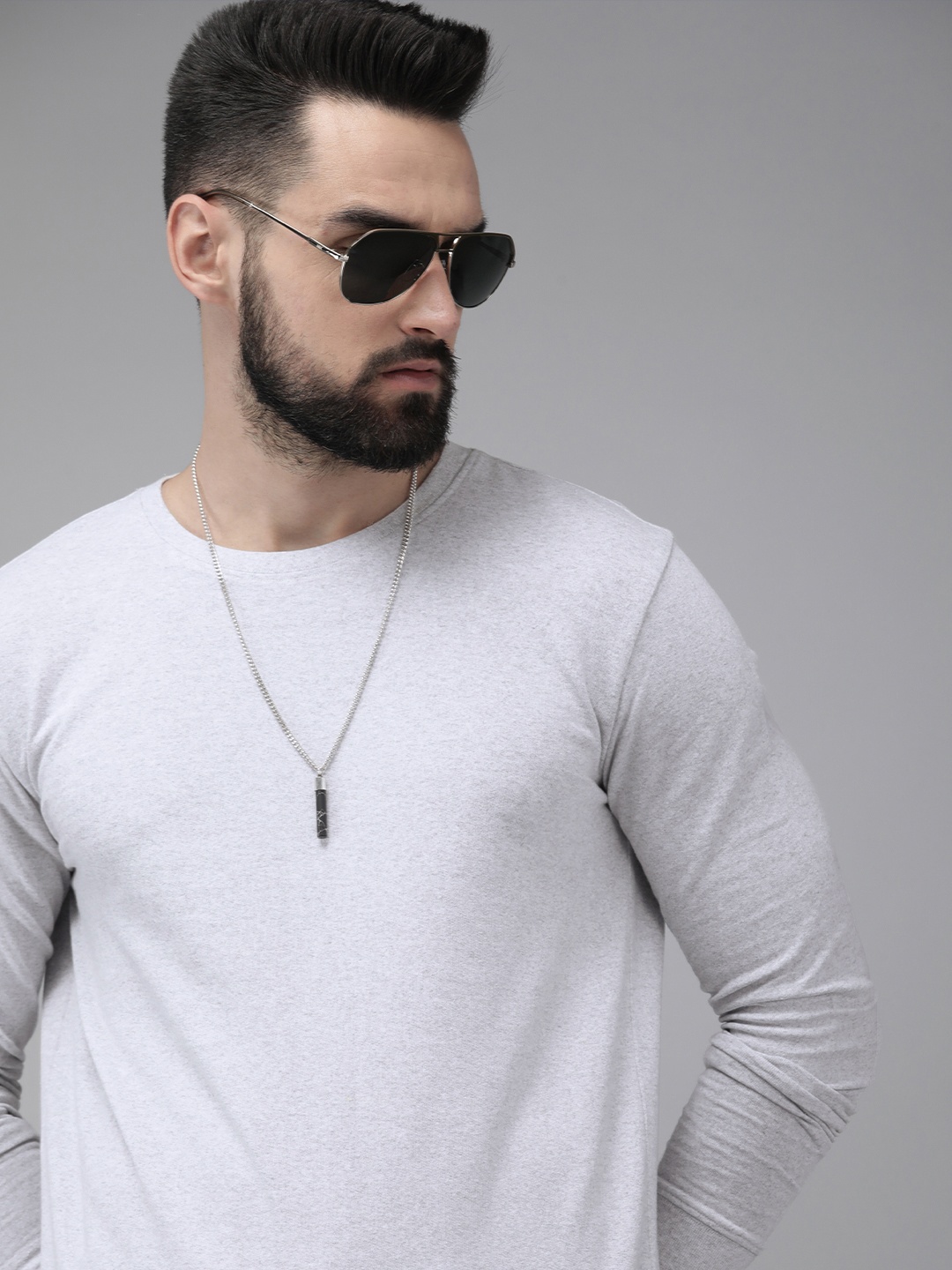

Roadster Men Solid Sweatshirt, White