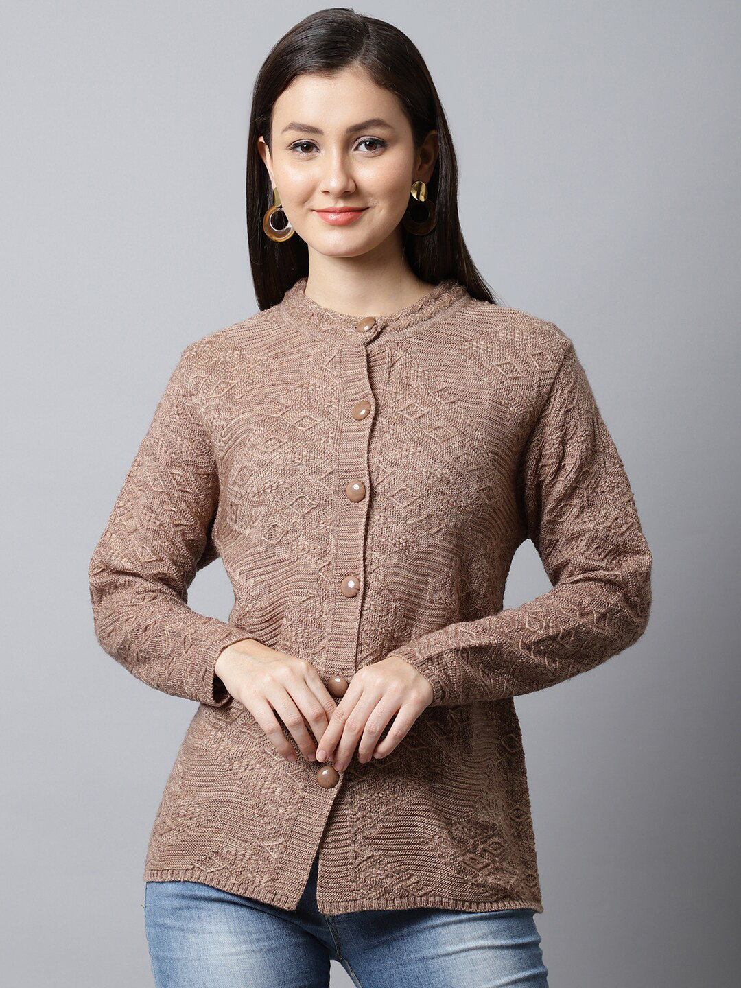 

VANYA Women Beige Cardigan