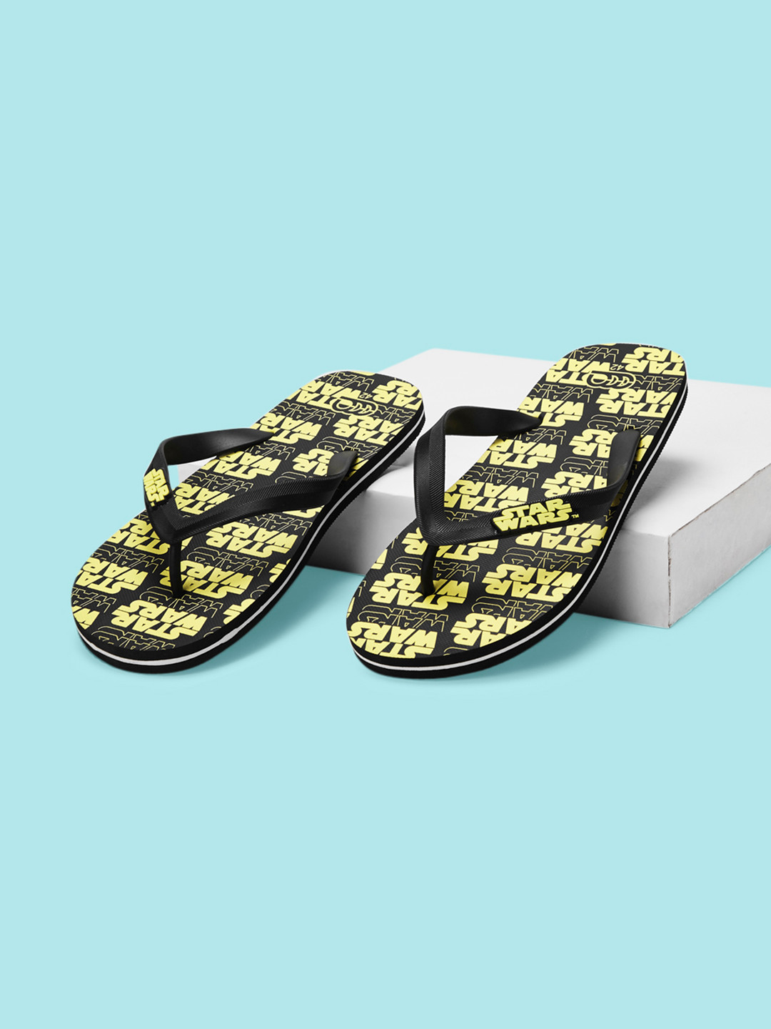 

Ajile by Pantaloons Men Printed Thong Flip-Flops, Black