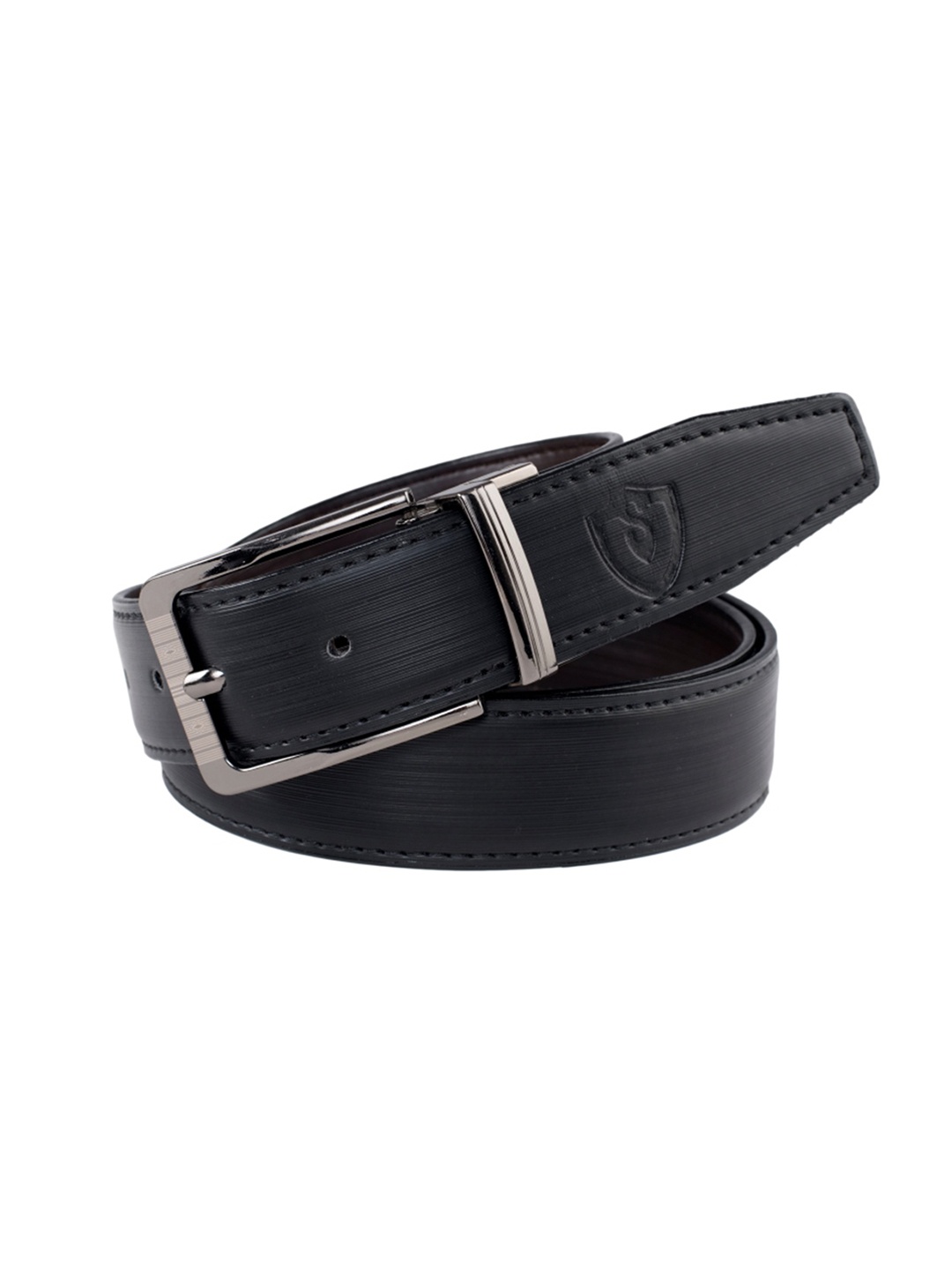 

Keviv Men Leather Formal Belt, Black