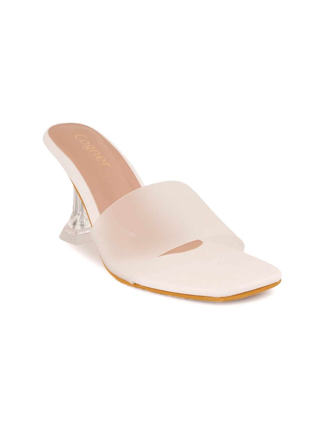 

Cogner White Stiletto Heels