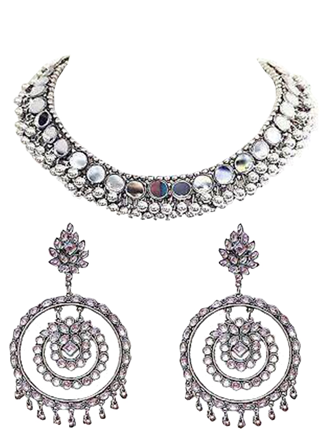 

Krelin Oxidised Silver-Toned Jewellery Set