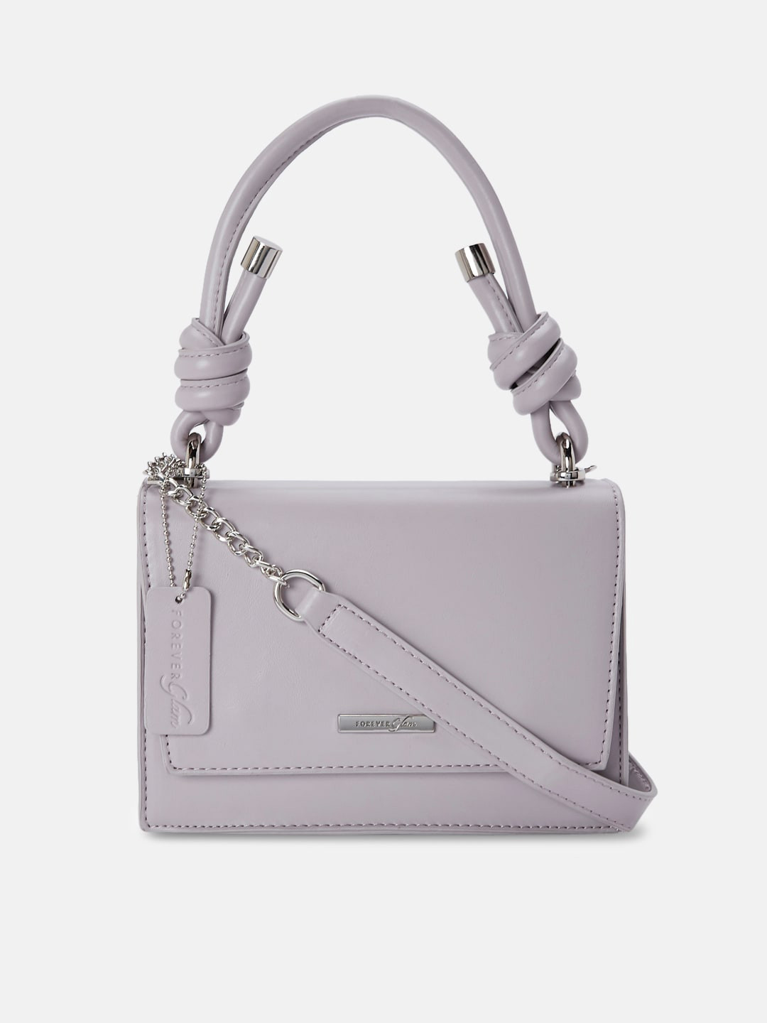 

Forever Glam by Pantaloons Women Purple Textured Structured Satchel