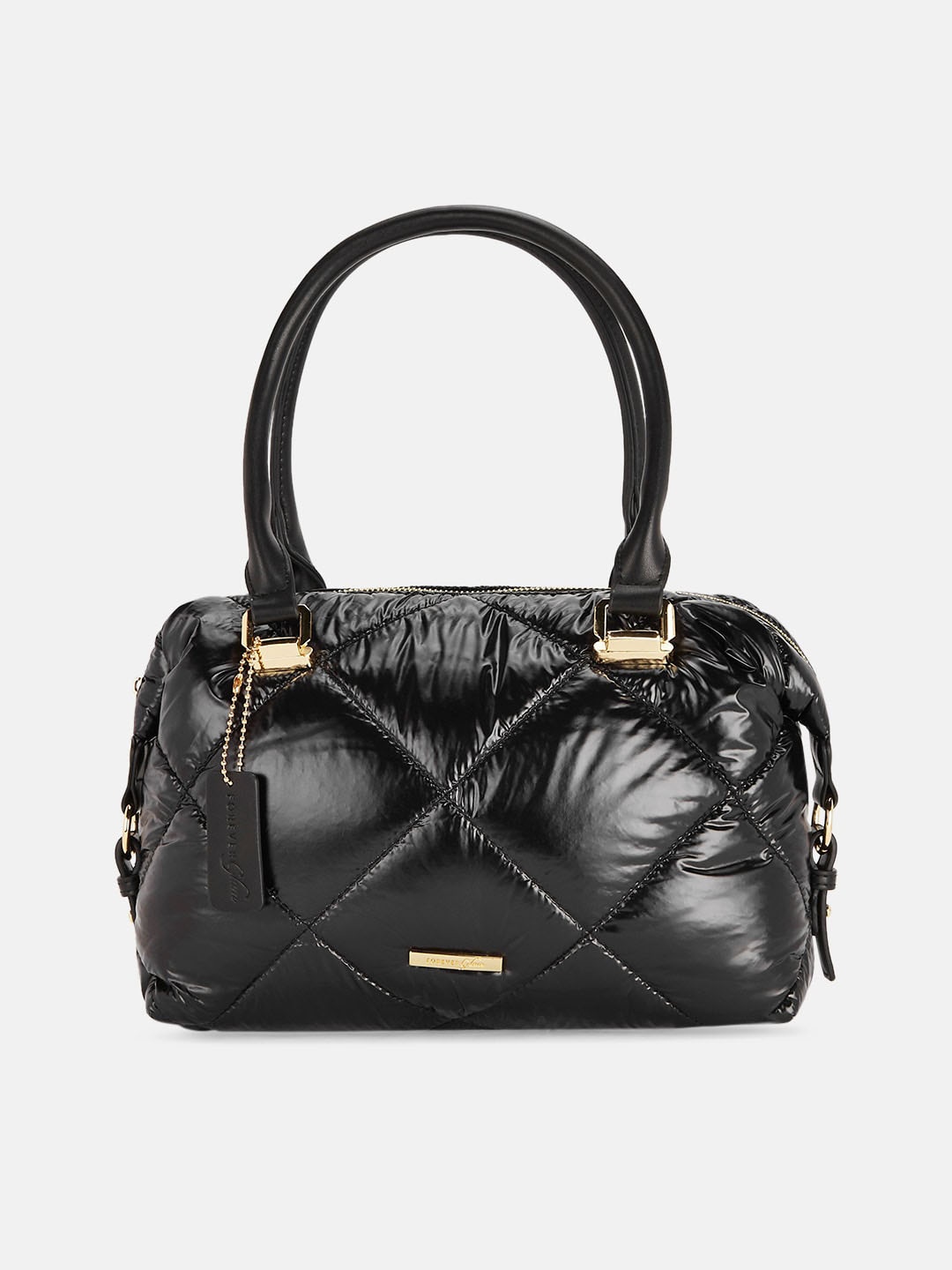 

Forever Glam by Pantaloons Black Structured Handheld Bag