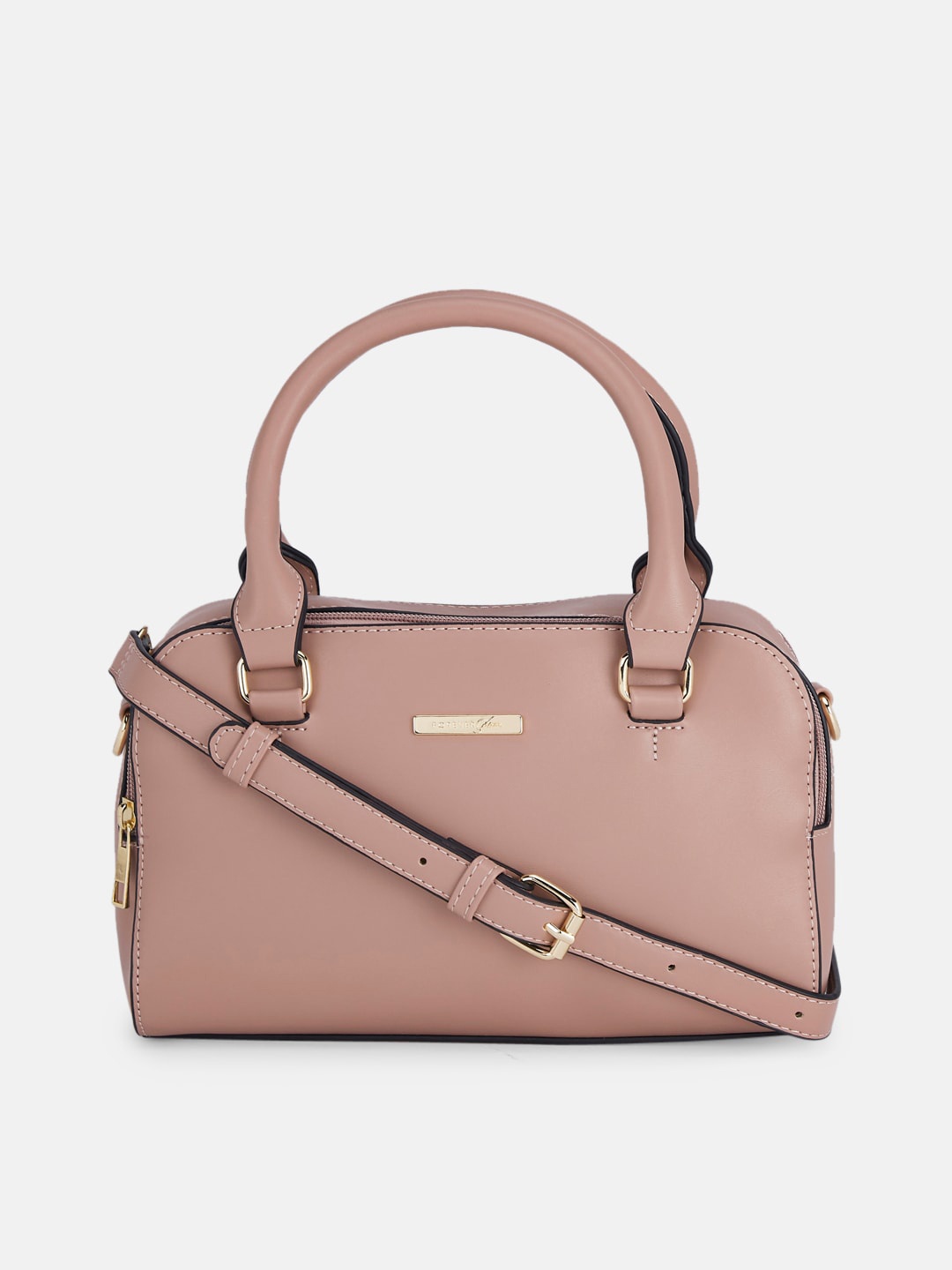 

Forever Glam by Pantaloons Women's Pink PU Swagger Handheld Bag