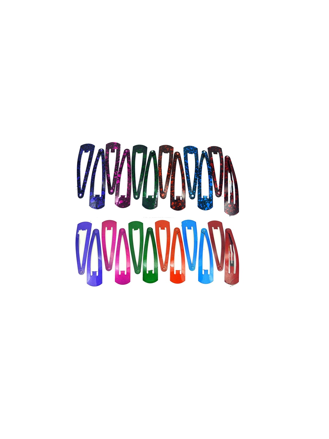 

CHANDERKASH Set Of 12 Daily Use Metal Tic Tac Hair Clips, Multi