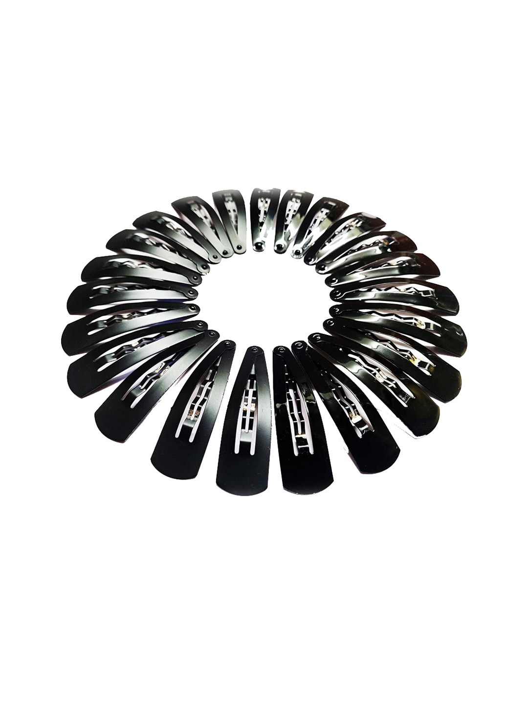 

CHANDERKASH Set Of 24 Black Metal Tic Tac Hair Clips