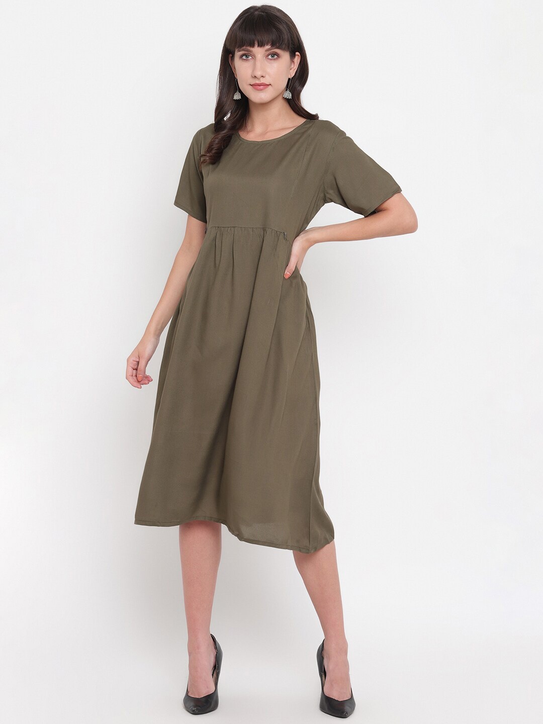 

Aawari Green Maxi Longline Top