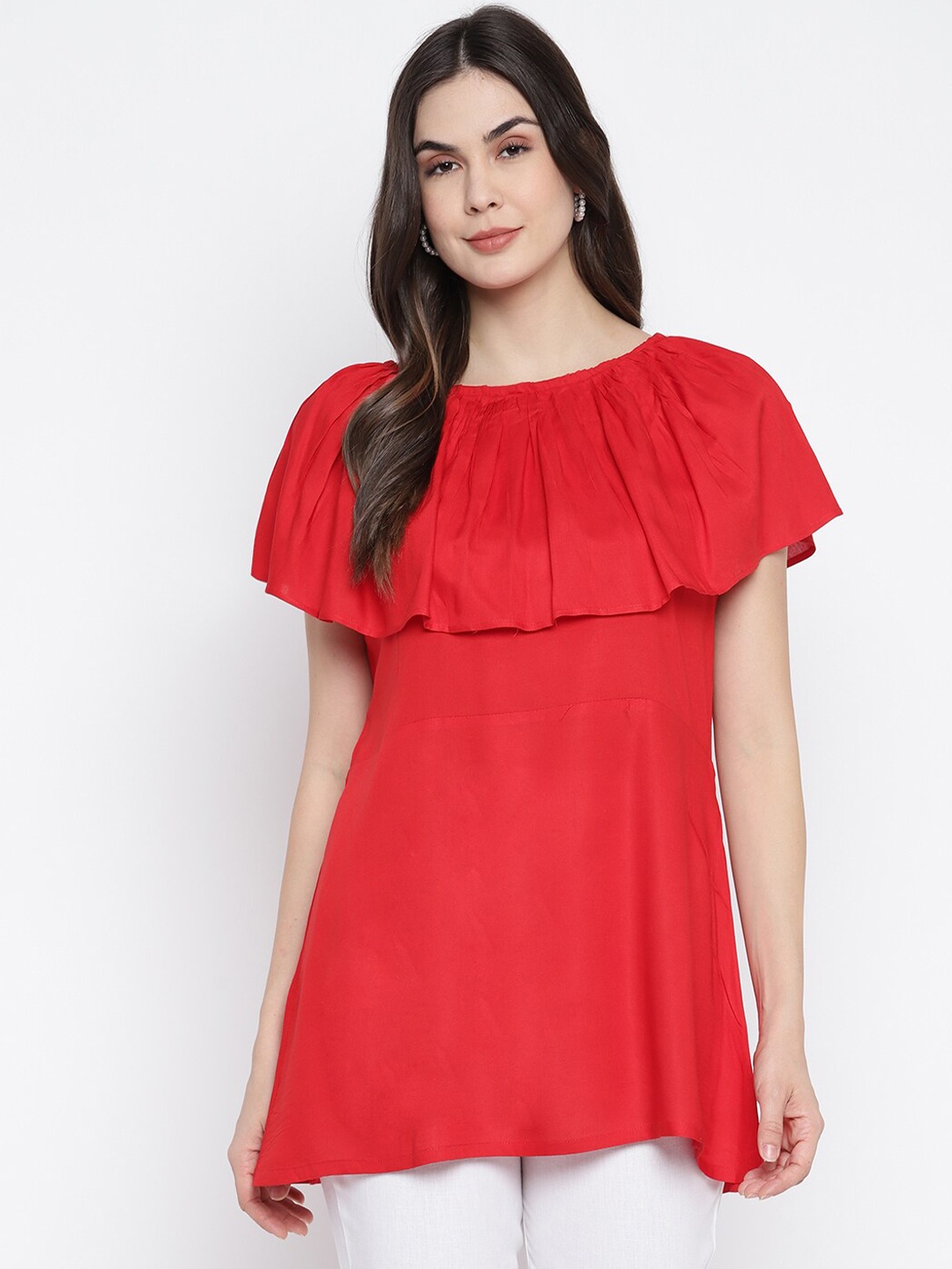 

Aawari Women Red Layered Top