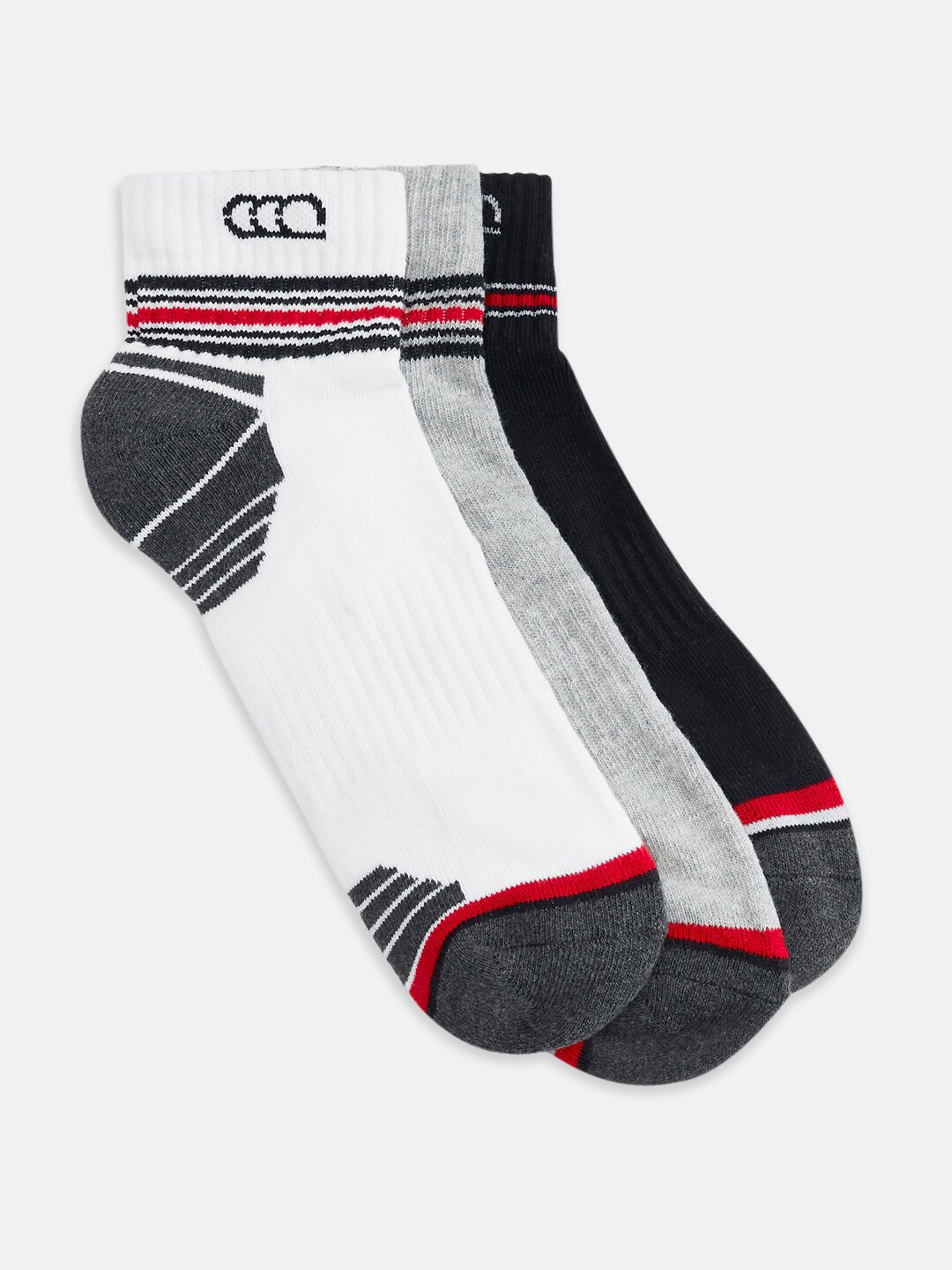 

Ajile by Pantaloons Men Pack Of 3 Ankle-Length Patterned Socks, Black