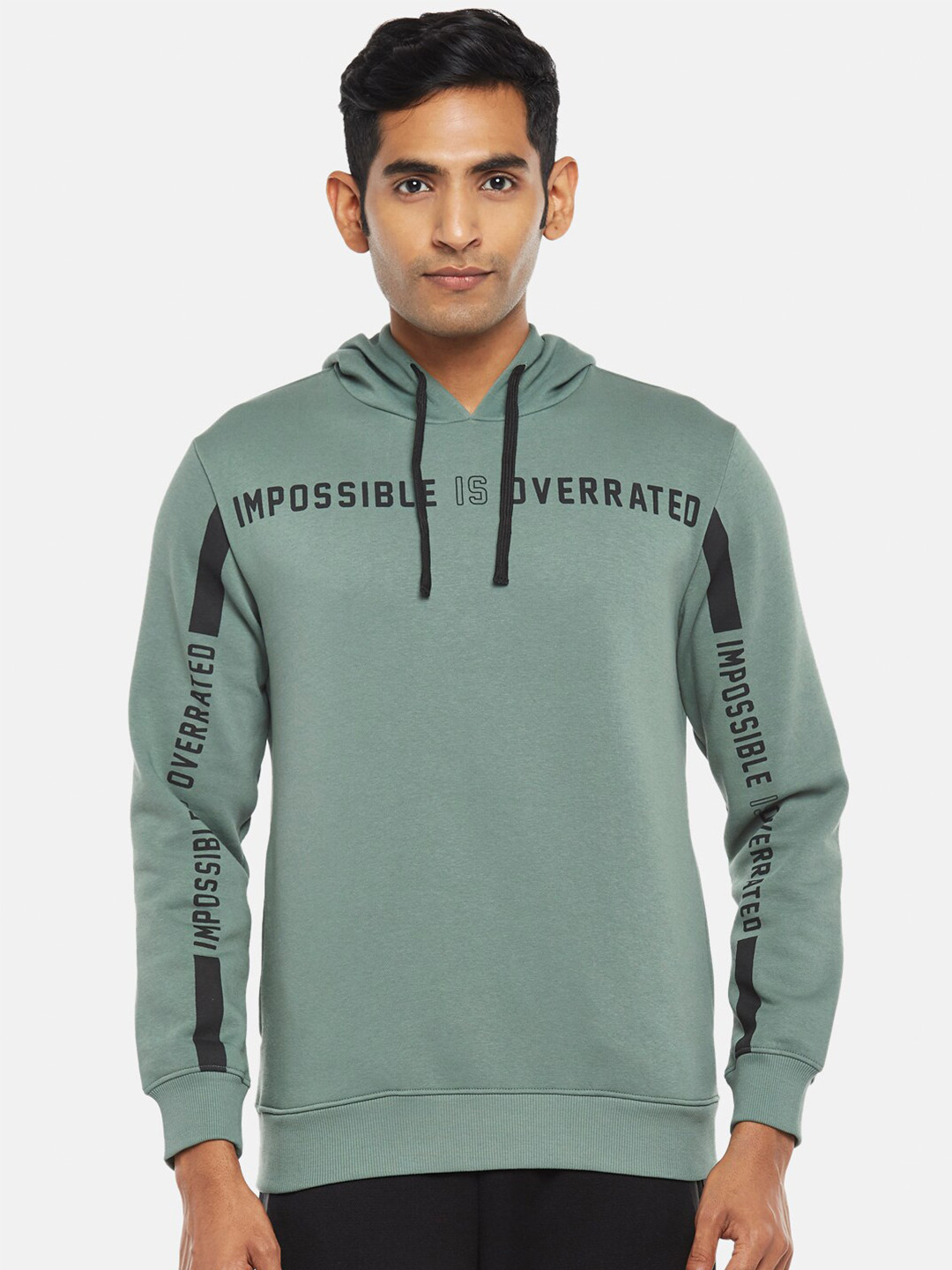 

Ajile by Pantaloons Men Sea Green Printed Sweatshirt