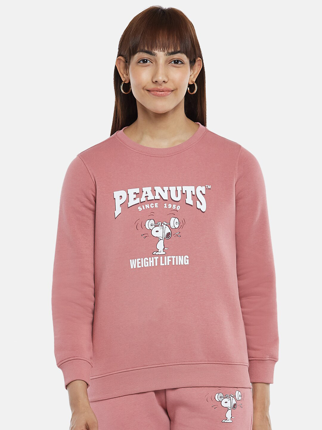 

Honey by Pantaloons Women Mauve Printed Sweatshirt