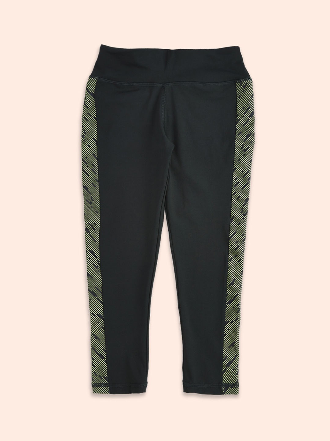 

Pantaloons Junior Girls Black Solid Pure Cotton Track Pant