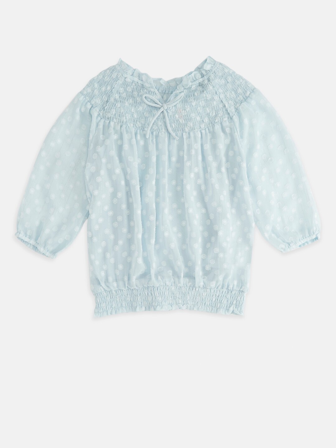 

Pantaloons Junior Blue Blouson Top
