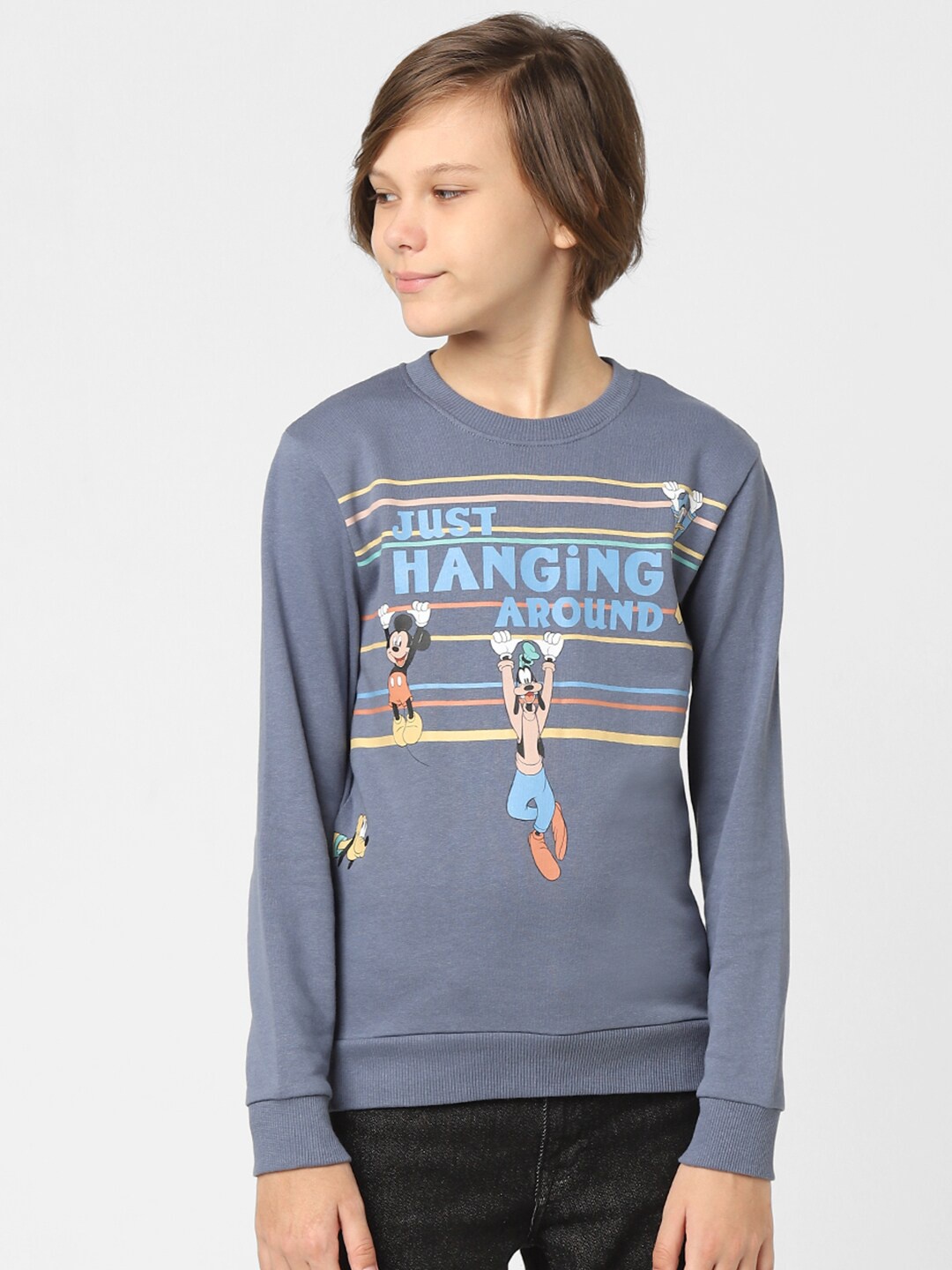 

Jack & Jones Junior Boys Blue Printed Sweatshirt