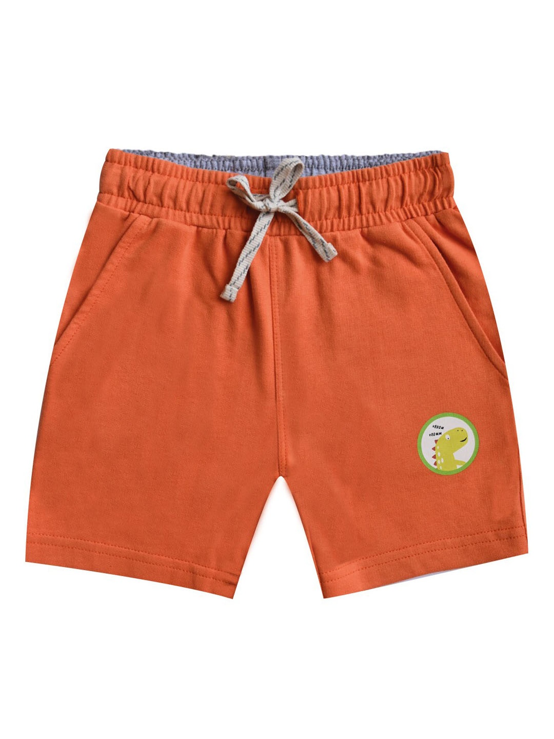 

Milou Boys Orange Solid Pure Cotton Shorts