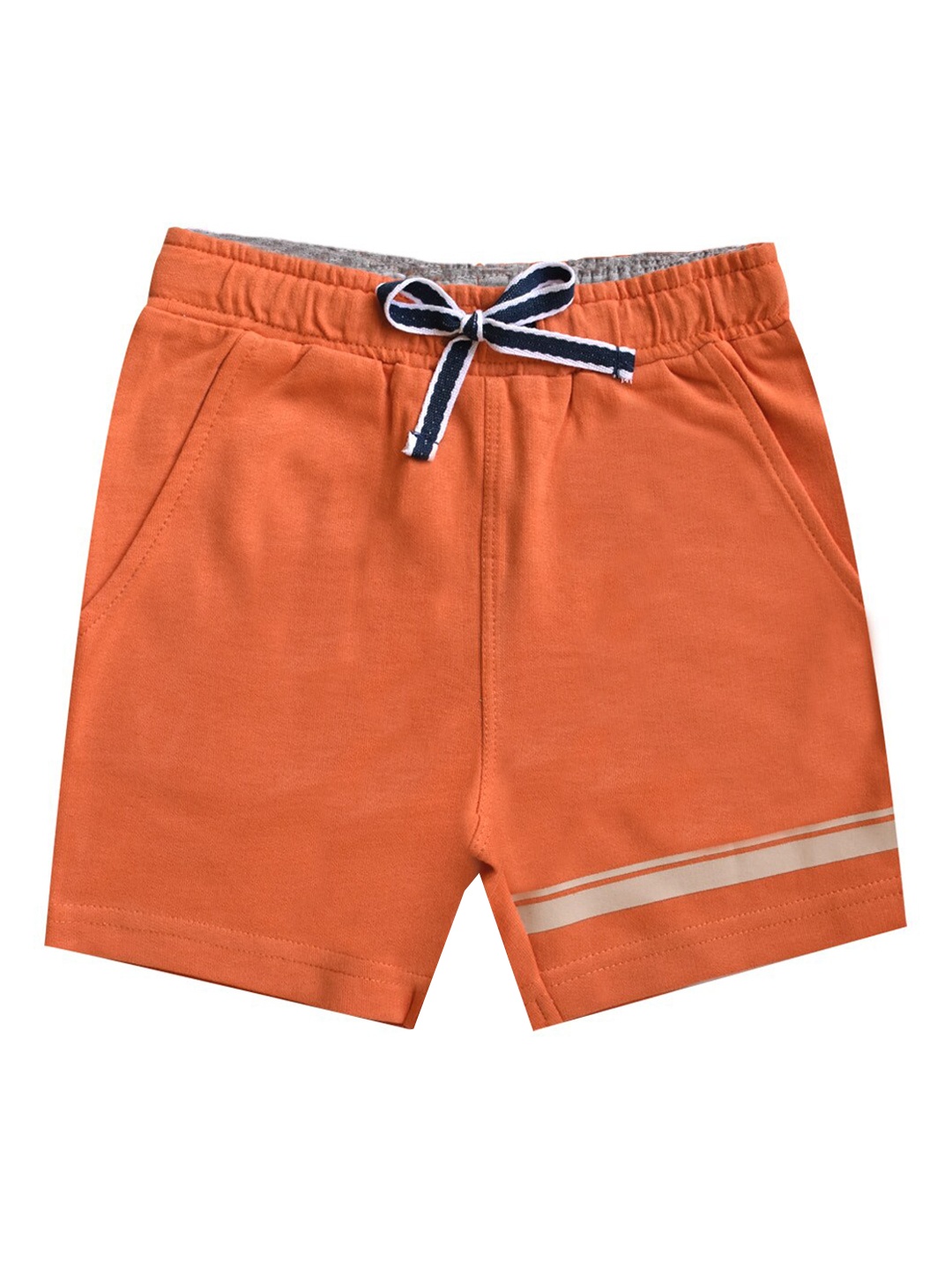 

Milou Boys Orange Solid Pure Cotton Shorts