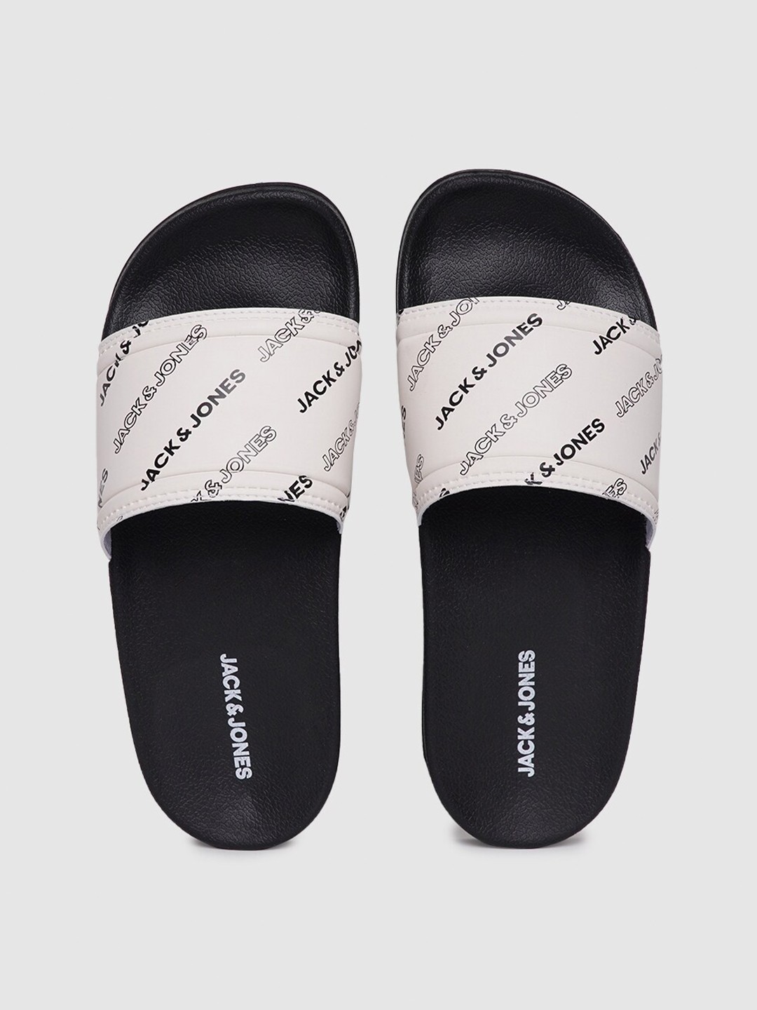 

Jack & Jones Men Printed Flip Flops Sliders, Black