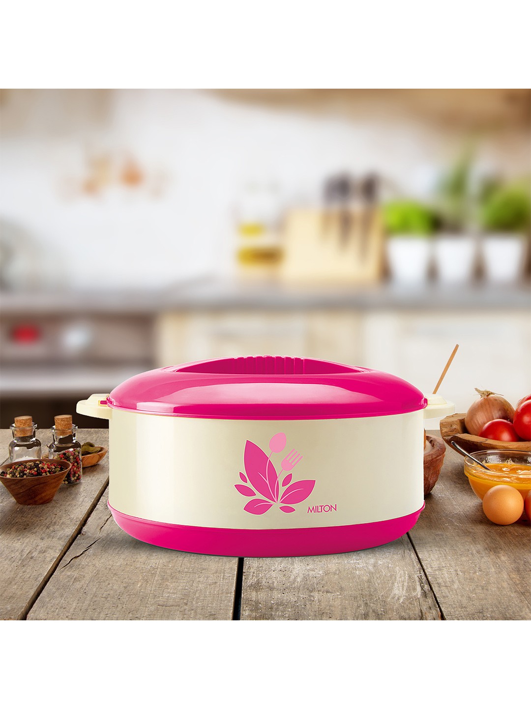 

Milton New Orchid 3000 Pink Inner Steel Casserole-2850 ml