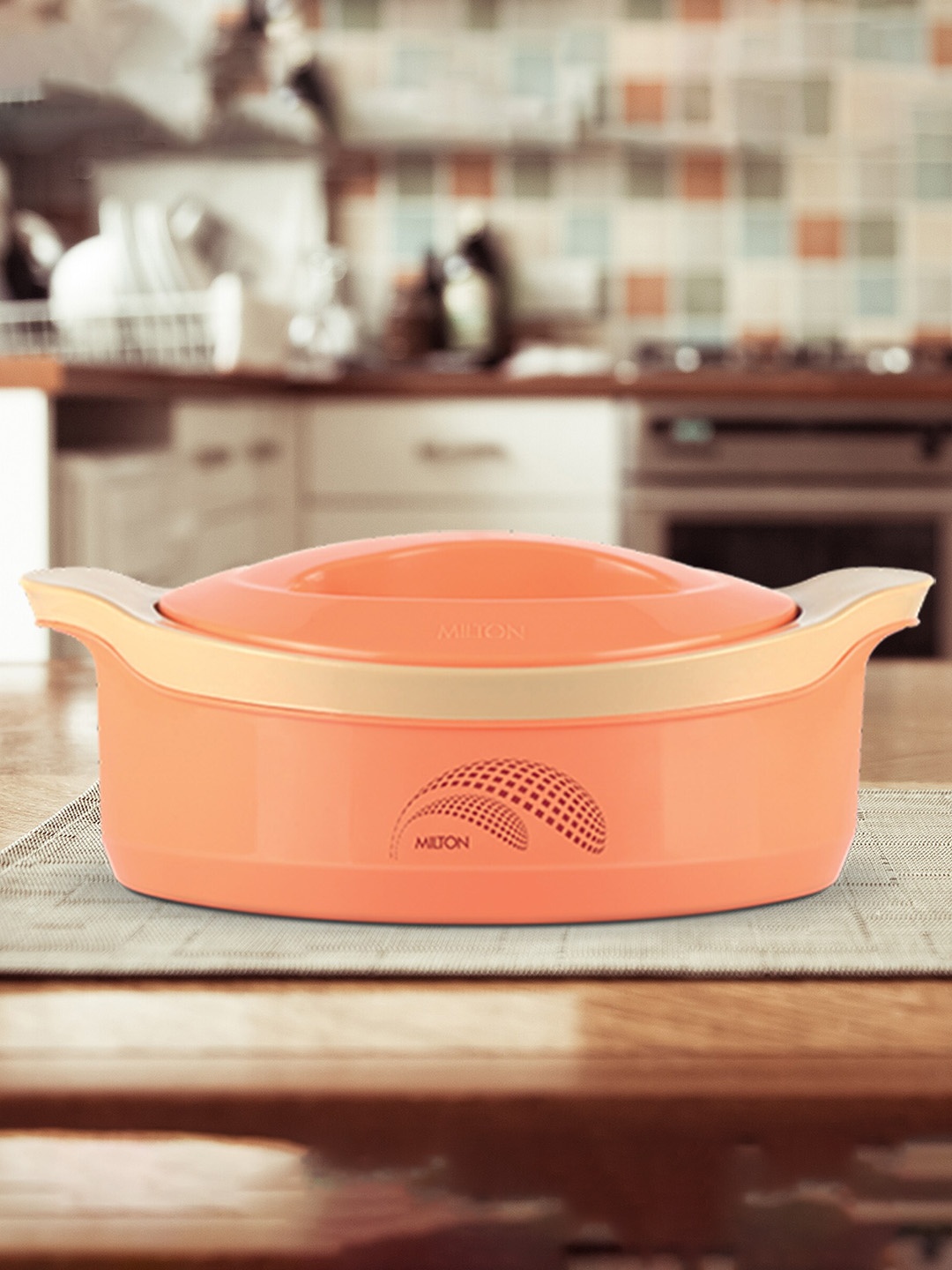 

Milton Orange New Marvel 1500 Inner Steel Casserole 1240 ml, Peach