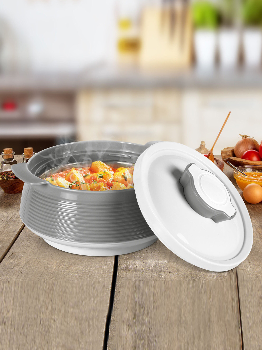 

Milton Grey Venice 2000 Insulated Inner Stainless Steel Casserole 1.85 Litres