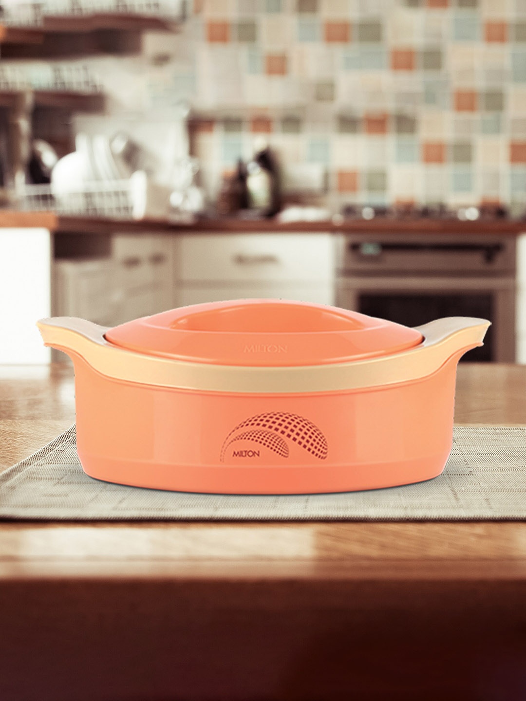 

Milton Orange New Marvel 3500 Inner Steel Casserole 3400 ml, Peach