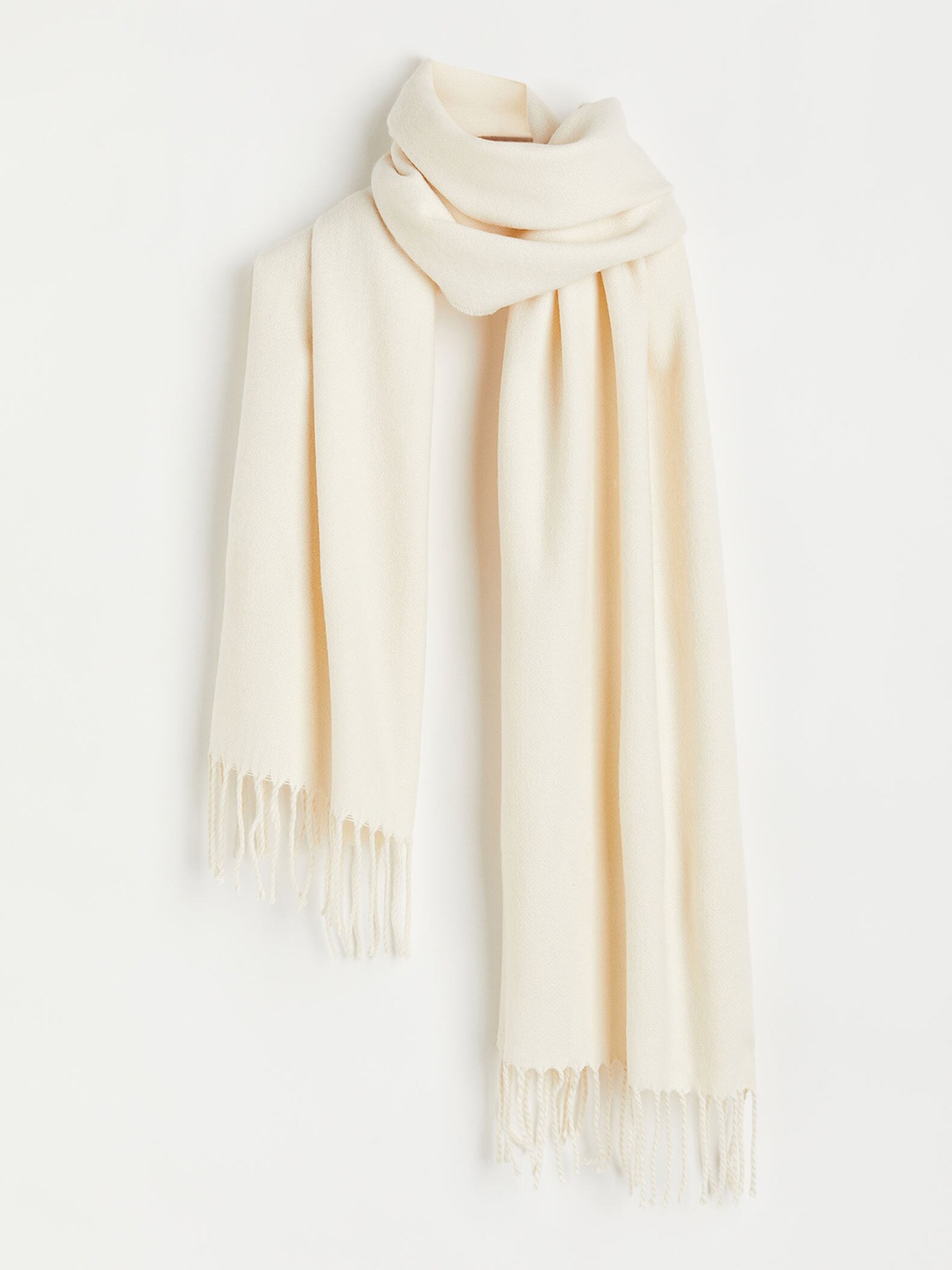 

H&M Women White Woven Scarf