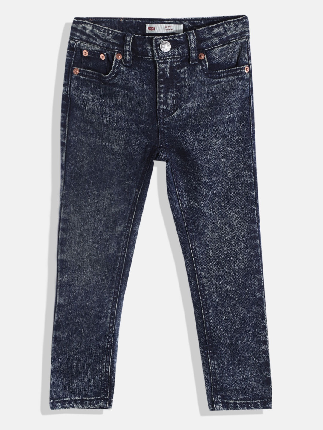 

Levis Boys Navy Blue Skinny Fit Light Fade Stretchable Jeans