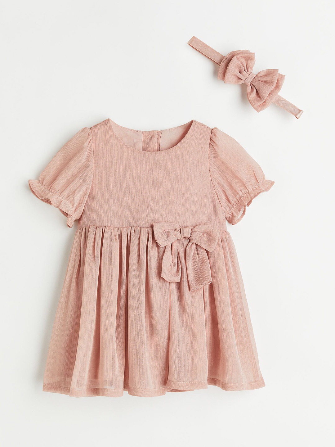 

H&M Girls Pink Dress and Accessory