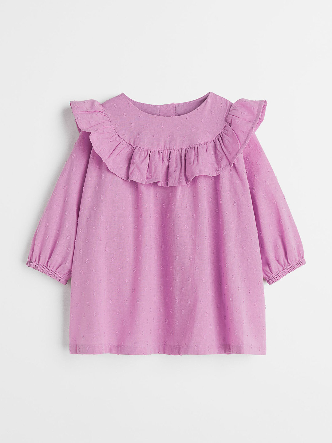 

H&M Girls Pink Flounce-Trimmed Dress