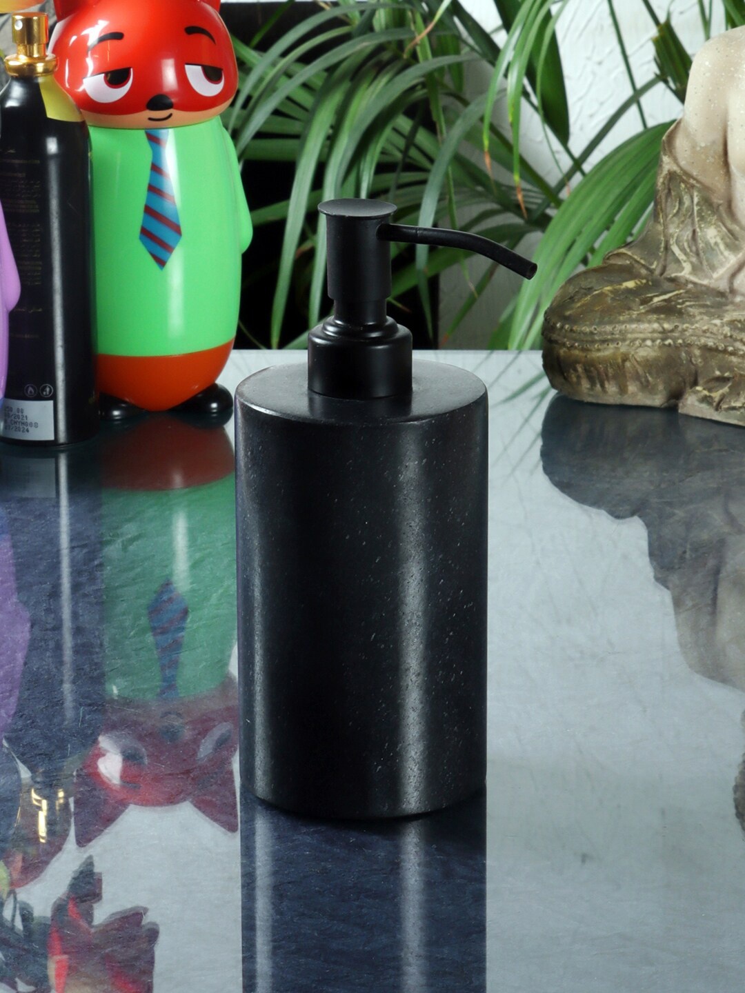 

NikkisPride Black Solid Marble Soap Dispenser