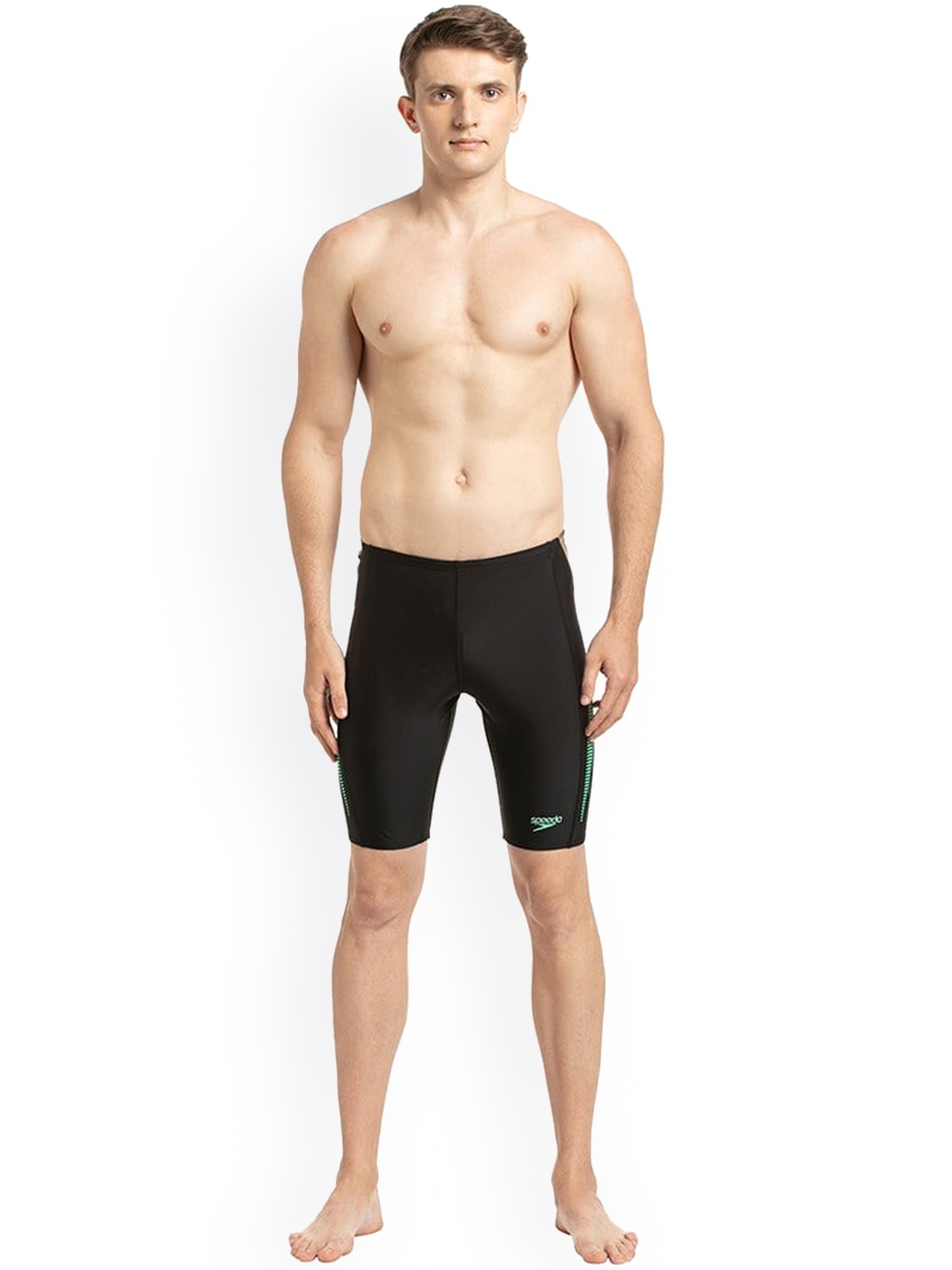 

Speedo Men Black Printed Swim Bottoms