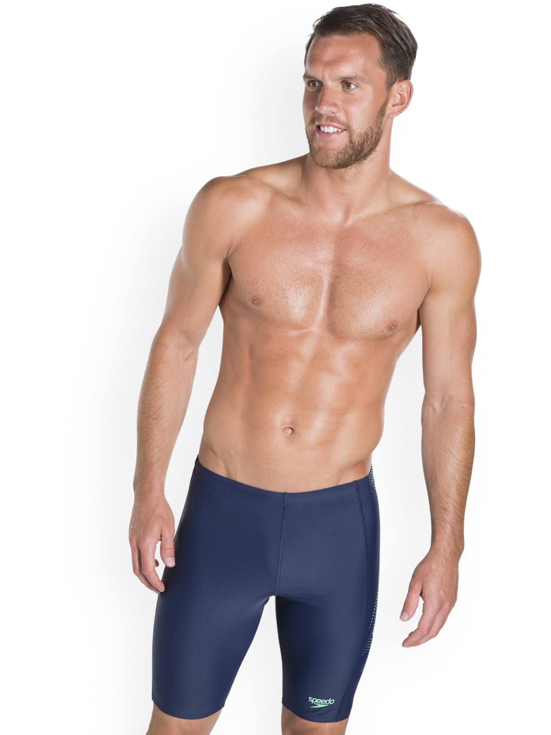 

Speedo Men Navy Blue Solid Swim Shorts